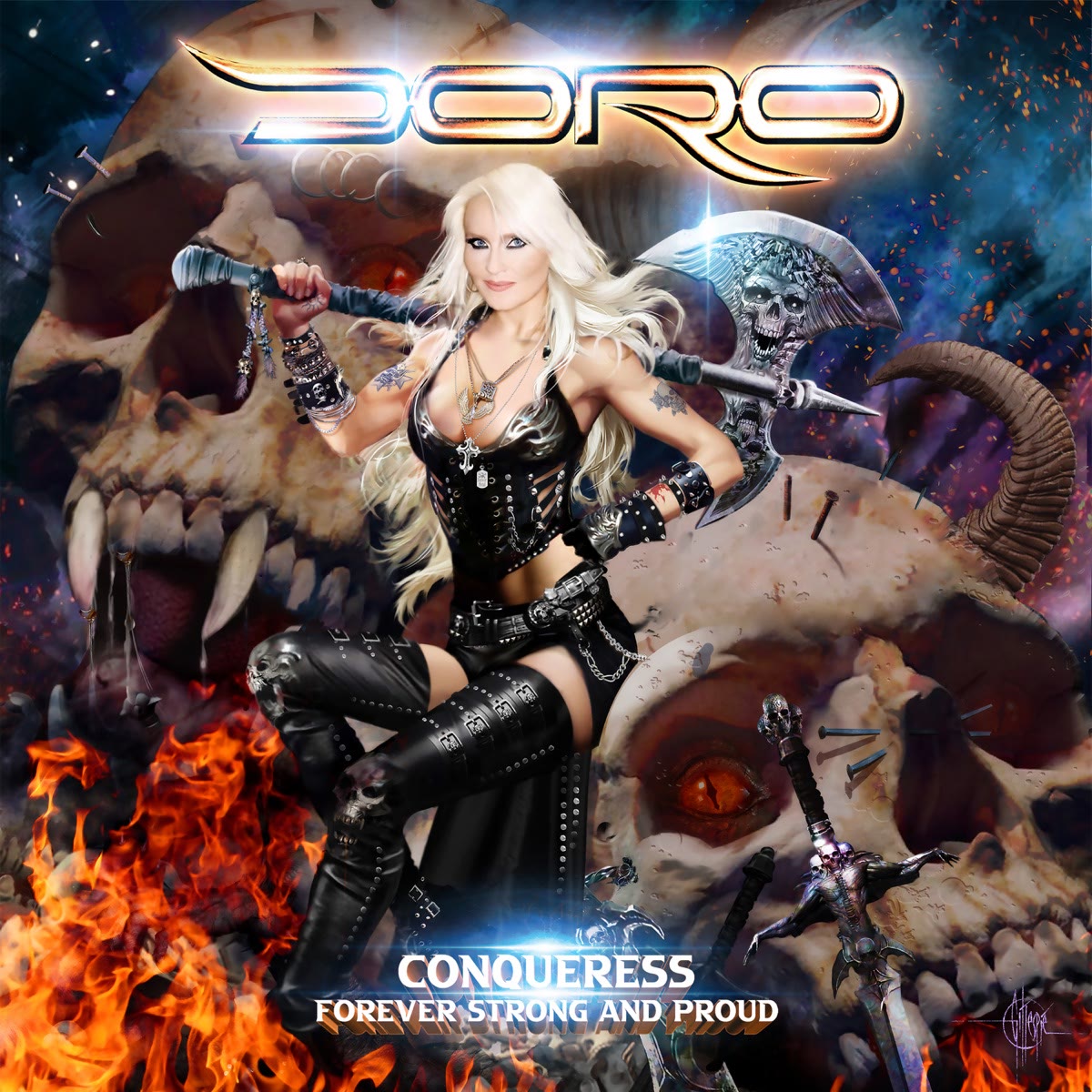 Cover of Conqueress - Forever Strong and Proud by Doro