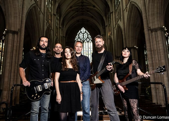 Plague of Angels performing live with pipe organist David Pipe at Huddersfield Town Hall