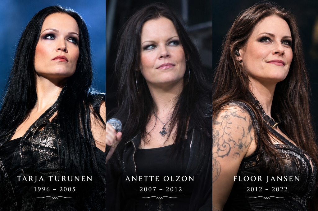 Tarja Turunen, Anette Olzon, and Floor Jansen