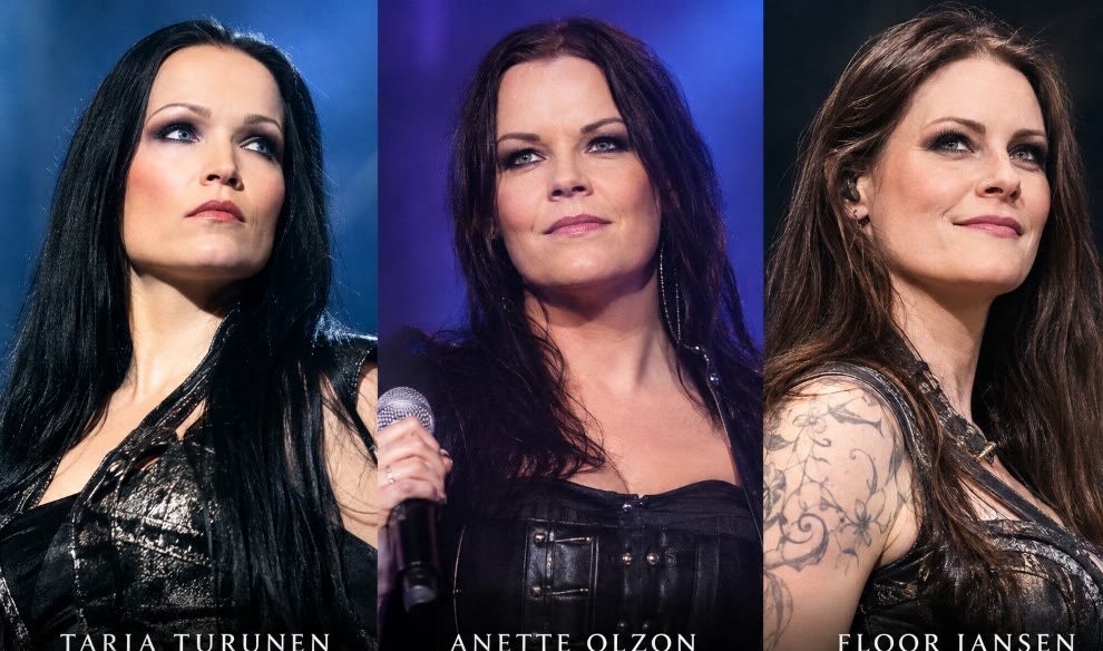 Tarja Turunen, Anette Olzon, and Floor Jansen