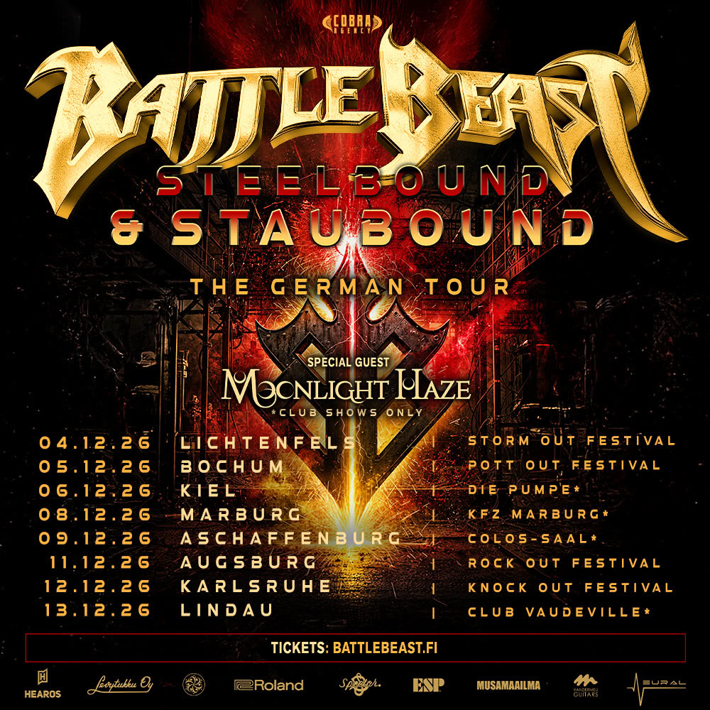 BATTLE BEAST bring MARINA LA TORRACA to eight German shows in December