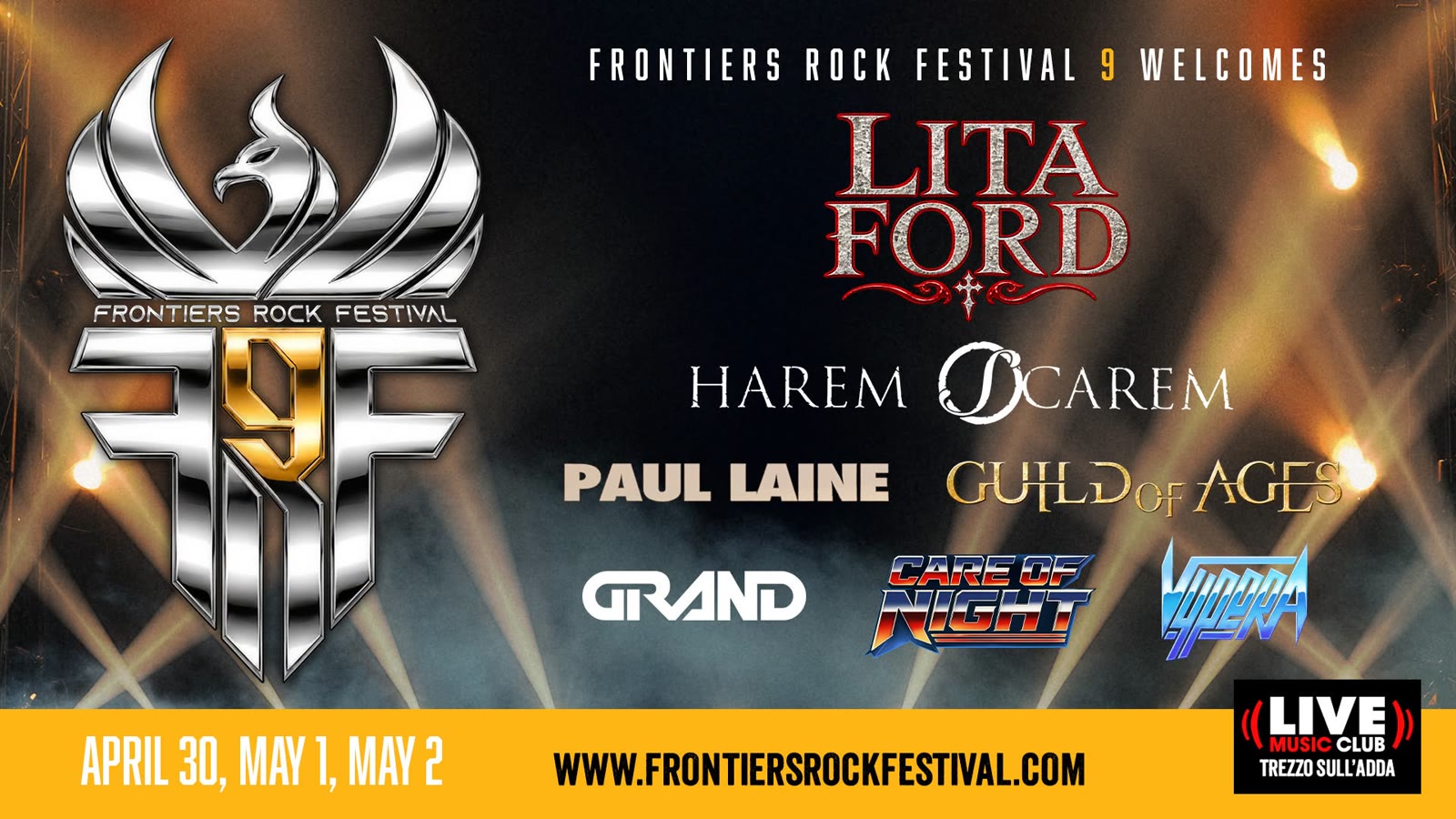 LITA FORD headlines Frontiers Rock Festival 2027 in Italy